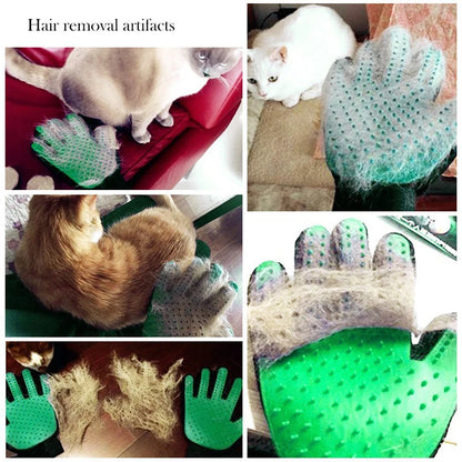 Silicone Pet Grooming Glove by PurrFlow™ – Gentle & Efficient Brush for Cats & Dogs, Ideal for Cleaning, Shedding, and Bathing.