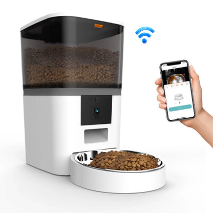 4L Smart Pet Feeder with Camera – Automatic Food Dispenser with App Control & Scheduled Feeding