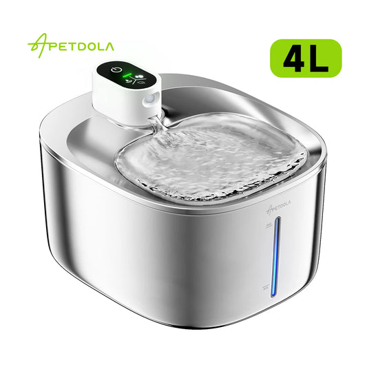 APETDOLA 4L Wireless Automatic Pet Water Fountain with Sensor