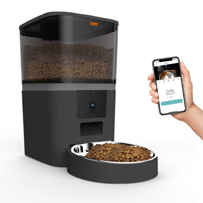 4L Smart Pet Feeder with Camera – Automatic Food Dispenser with App Control & Scheduled Feeding