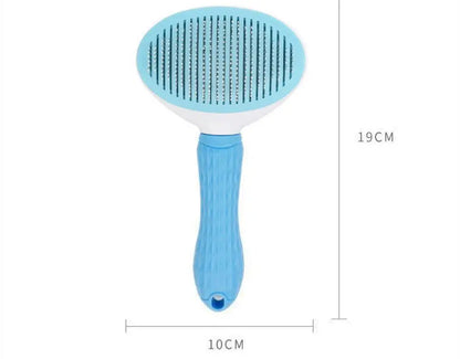 Stainless Steel Cat Grooming Brush – Detangling & Shedding Comb for Long-Haired Cats, PurrFlow™