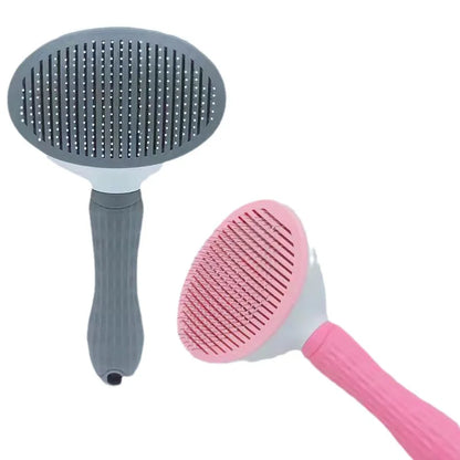 Stainless Steel Cat Grooming Brush – Detangling & Shedding Comb for Long-Haired Cats, PurrFlow™