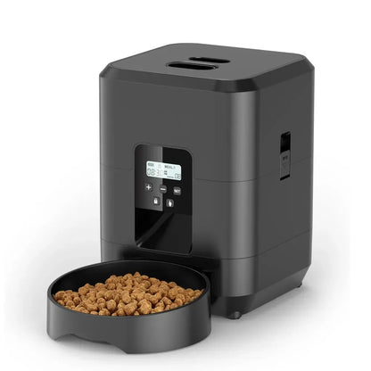 Automatic Smart Pet Feeder with LCD Timer Programmable Food Dispenser for Cats.