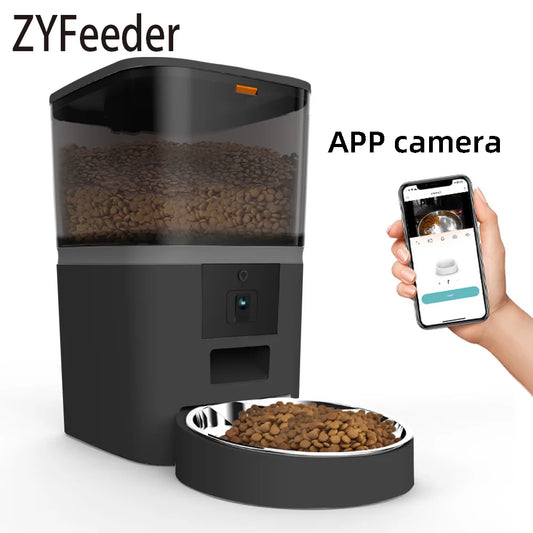 4L Smart Pet Feeder with Camera – Automatic Food Dispenser with App Control & Scheduled Feeding